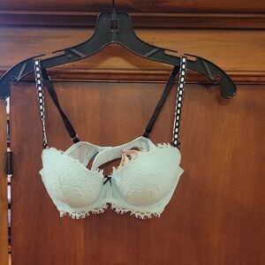 Victoria's Secret | Dream Angels Ribbon Slot Lined Demi Bra Lace - Size 34C